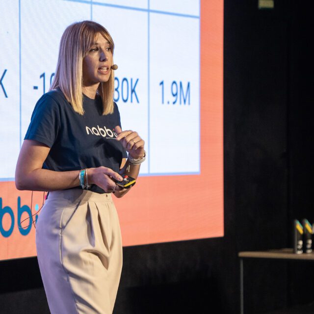 Pitch de startup durante LN Meeting.